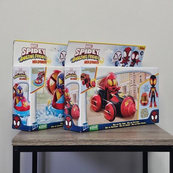 Marvel Bundle 2 Piece  Spidey and His Amazing Friends Web Spinner Set NWT - Picture 1 of 5